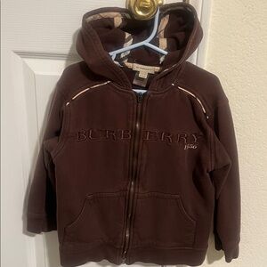 Burberry Chocolate Brown Kids Hoodie